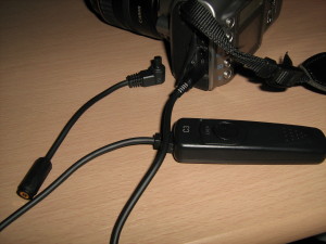 EOS Kiss Digitalに改造ケーブルを取り付け EOS Kiss Digitalに改造ケーブルを取り付け